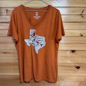 Authentic Apparel University of Texas V-Neck T-Shirt Women’s Large